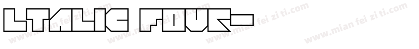 ltalic four字体转换